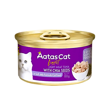 Aatas Cat Canned Food Finest Diamond Dinner Tuna w/Chia Seeds 80g